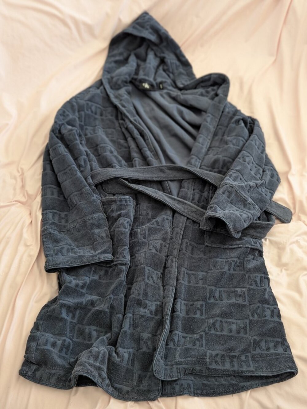Calvin Klein x Kith Blue Monogram Bathrobe M